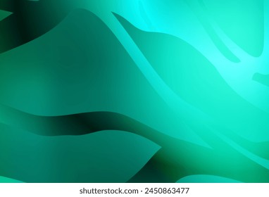 Light Green vector blurred and colored pattern. Creative illustration in halftone style with gradient. Smart design for your work.