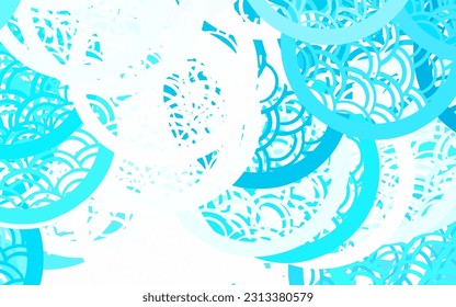 Light Green vector Blurred decorative design in abstract style with bubbles. Illustration with set of shining colorful abstract circles. Base for booklets, leaflets