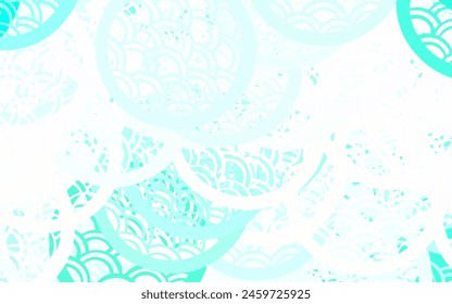 Vector verde claro Diseño decorativo borroso en estilo abstracto con burbujas. Ilustración Abstractas con burbujas de colores en estilo de la naturaleza. Diseño elegante para Fondos de pantalla.