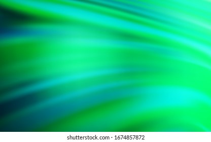 Light Green vector blurred pattern. Creative illustration in halftone style with gradient. New way of your design.