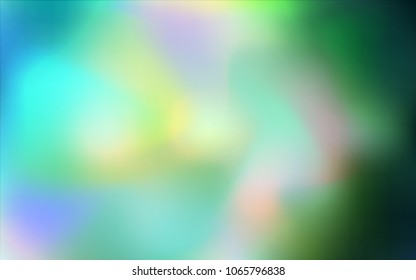 Light Green vector blurred shine abstract texture. Creative illustration in halftone style with gradient. The template can be used as a background of a cell phone.