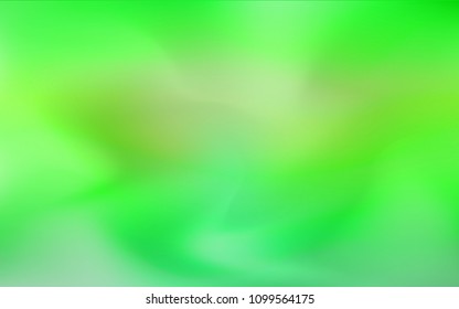 Light Green vector blurred shine abstract cover. Colorful illustration in abstract style with gradient. The elegant pattern can be used as part of a brand book.