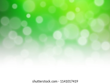 Light Green vector blurred shine abstract template. A vague abstract illustration with gradient. A completely new template for your design.