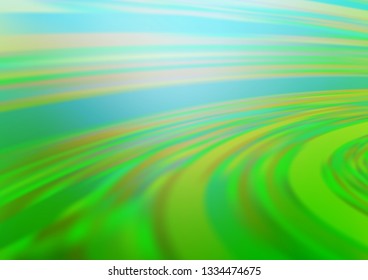 Light Green vector blurred shine abstract background. An elegant bright illustration with gradient. Brand new design for your business.