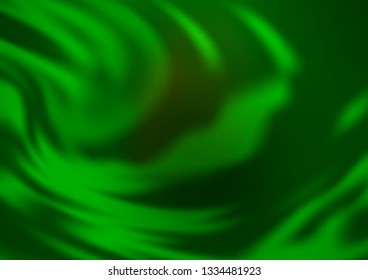 Light Green vector blurred shine abstract background. Glitter abstract illustration with an elegant design. The template can be used for your brand book.