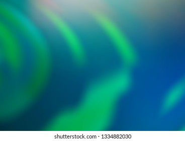 Light Green vector blurred shine abstract template. Shining colorful illustration in a Brand new style. The template can be used for your brand book.
