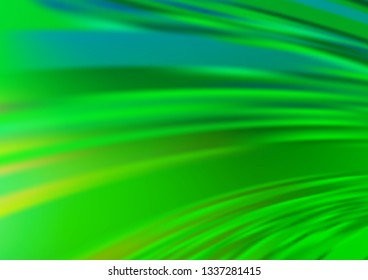 Light Green vector blurred shine abstract template. Colorful illustration in blurry style with gradient. The background for your creative designs.
