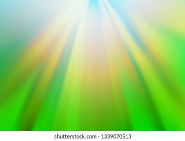Light Green vector blurred shine abstract template. Modern geometrical abstract illustration with gradient. The template can be used for your brand book.