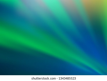 Light Green vector blurred shine abstract background. Creative illustration in halftone style with gradient. The blurred design can be used for your web site.
