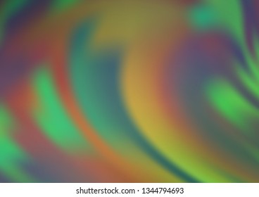 Light Green vector blurred shine abstract template. Colorful illustration in abstract style with gradient. A completely new design for your business.