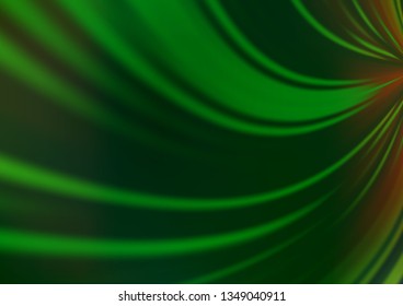 Light Green vector blurred shine abstract pattern. Creative illustration in halftone style with gradient. Brand new style for your business design.