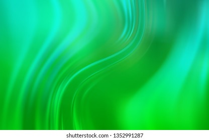 Light Green vector blurred shine abstract template. A completely new colored illustration in blur style. New style for your business design.