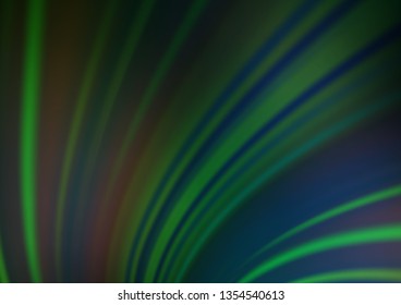 Light Green vector blurred shine abstract template. Colorful illustration in abstract style with gradient. A new texture for your design.