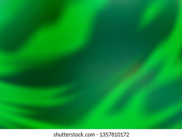 Light Green vector blurred shine abstract template. Creative illustration in halftone style with gradient. Brand new design for your business.