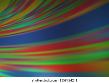Light Green vector blurred shine abstract template. A completely new color illustration in a bokeh style. The background for your creative designs.