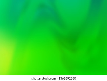 Light Green vector blurred shine abstract template. A vague abstract illustration with gradient. Brand new style for your business design.