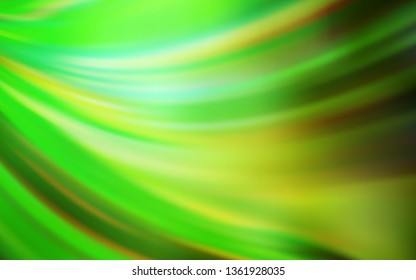 Light Green vector blurred shine abstract template. Creative illustration in halftone style with gradient. New style design for your brand book.