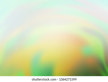 Light Green vector blurred shine abstract template. An elegant bright illustration with gradient. A completely new template for your design.