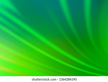 Light Green vector blurred shine abstract background. Colorful illustration in blurry style with gradient. The template for backgrounds of cell phones.