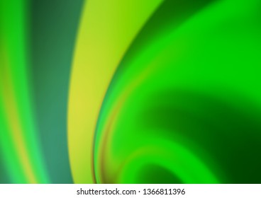 Light Green vector blurred shine abstract template. A vague abstract illustration with gradient. The best blurred design for your business.
