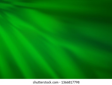 Light Green vector blurred shine abstract background. Colorful abstract illustration with gradient. A completely new template for your design.