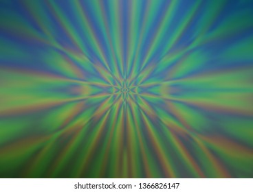 Light Green vector blurred shine abstract template. A completely new color illustration in a bokeh style. Brand new style for your business design.
