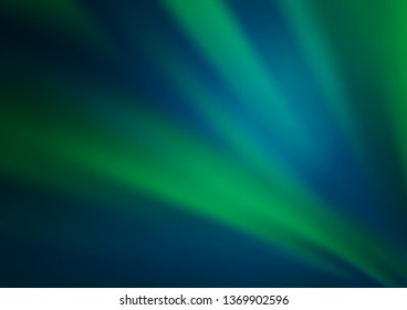 Light Green vector blurred shine abstract pattern. Colorful abstract illustration with gradient. The template for backgrounds of cell phones.