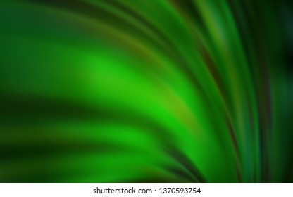 Light Green vector blurred shine abstract template. An elegant bright illustration with gradient. New way of your design.