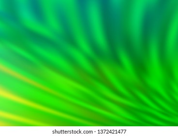 Light Green vector blurred shine abstract template. A completely new color illustration in a bokeh style. Brand new design for your business.