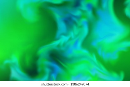 Light Green vector blurred shine abstract template. Abstract colorful illustration with gradient. New style design for your brand book.