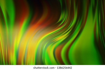 Light Green vector blurred shine abstract template. Modern abstract illustration with gradient. New style for your business design.
