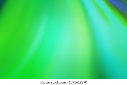 Light Green vector blurred shine abstract template. A completely new colored illustration in blur style. Completely new design for your business.