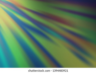 Light Green vector blurred shine abstract template. Shining colorful illustration in a Brand new style. A completely new template for your design.