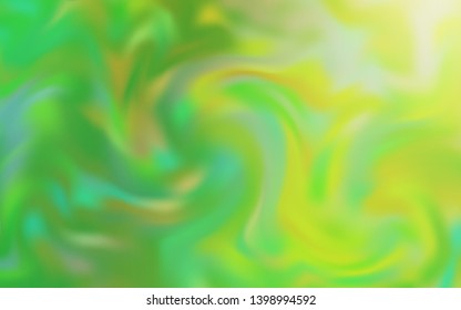 Light Green vector blurred shine abstract texture. Glitter abstract illustration with gradient design. Background for designs.