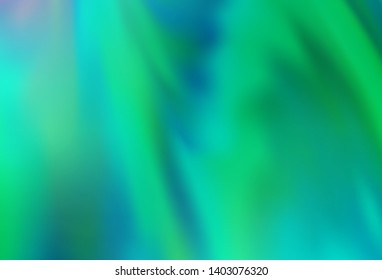 Light Green vector blurred shine abstract template. Colorful abstract illustration with gradient. New way of your design.
