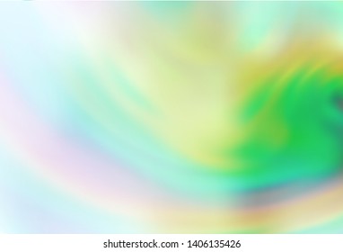 Light Green vector blurred shine abstract template. Abstract colorful illustration with gradient. Background for designs.