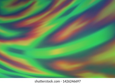 Light Green vector blurred shine abstract background. A completely new colored illustration in blur style. New way of your design.