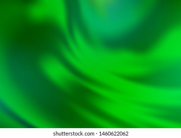 Light Green vector blurred shine abstract template. Modern geometrical abstract illustration with gradient. A completely new template for your design.