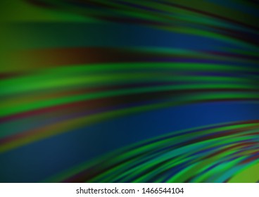 Light Green vector blurred shine abstract template. A completely new color illustration in a bokeh style. The elegant pattern for brand book.