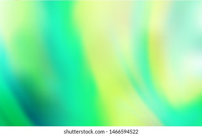 Light Green vector blurred shine abstract background. Colorful abstract illustration with gradient. New way of your design.