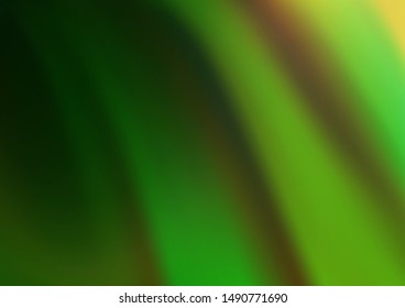 Light Green vector blurred shine abstract background. Colorful illustration in blurry style with gradient. The background for your creative designs.