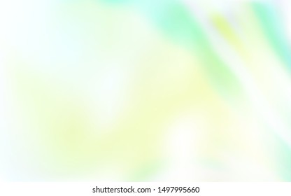 Light Green vector blurred shine abstract template. Colorful abstract illustration with gradient. New style for your business design.