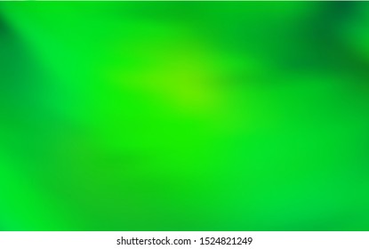 Light Green vector blurred shine abstract template. Abstract colorful illustration with gradient. Elegant background for a brand book.