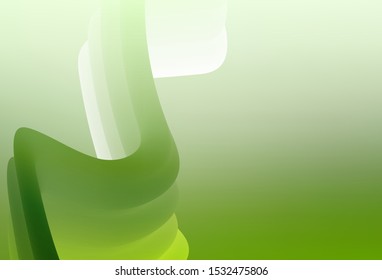 Light Green vector blurred shine abstract texture. New colored illustration in blur style with gradient. Elegant background for a brand book.