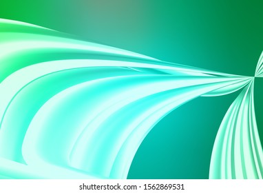Light Green vector blurred shine abstract template. A completely new colored illustration in blur style. New style design for your brand book.