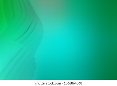 Light Green vector blurred shine abstract background. Glitter abstract illustration with gradient design. Background for designs.