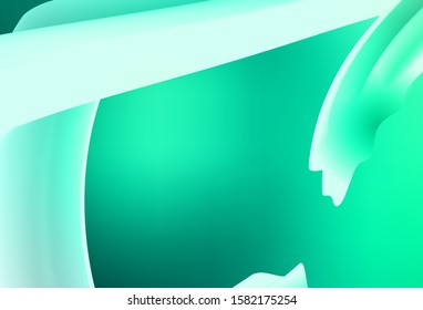 Light Green vector blurred shine abstract texture. Shining colorful illustration in smart style. New style for your business design.