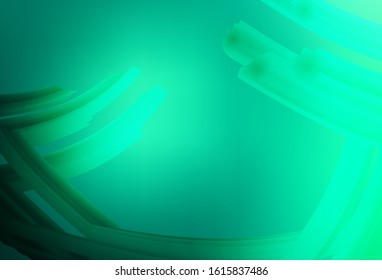 Light Green vector blurred shine abstract template. An elegant bright illustration with gradient. Background for a cell phone.