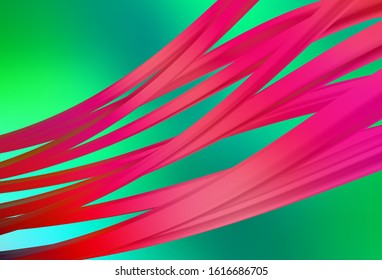 Light Green vector blurred shine abstract background. Colorful illustration in abstract style with gradient. Background for a cell phone.