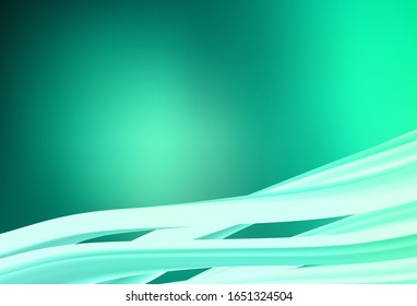 Hellgrüne Vektorillustration unscharf glänzende abstrakte Textur. Eine elegante, helle Illustration mit Farbverlauf. Eleganter Hintergrund für ein Markenbuch.